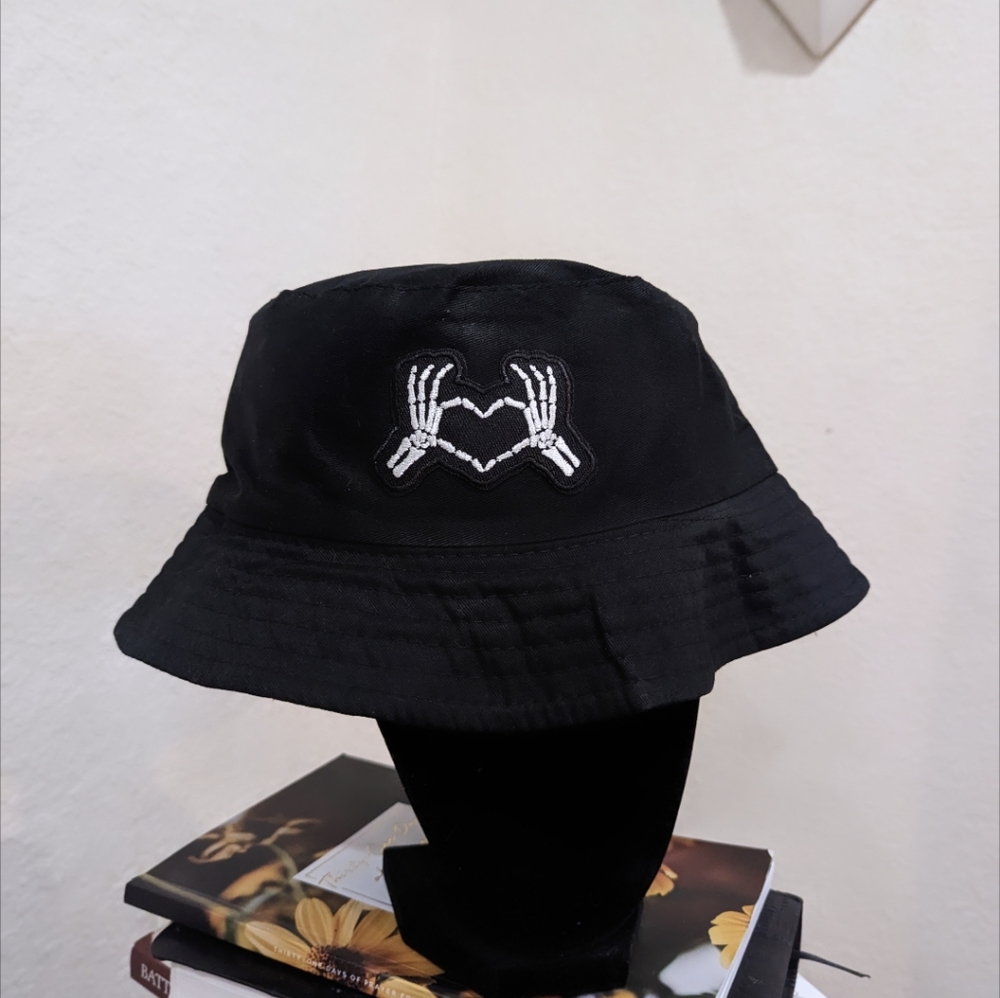 Halloween, Handmade Skeleton Hands Bucket Hat